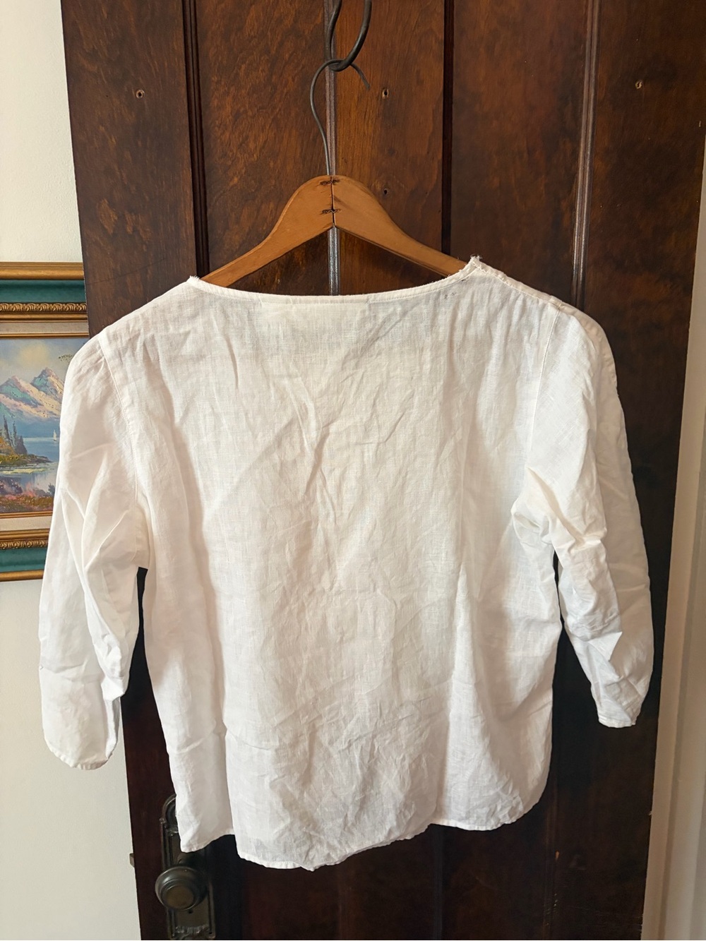 Vintage 100% Cotton Embroidered Blouse - Picture 6 of 16